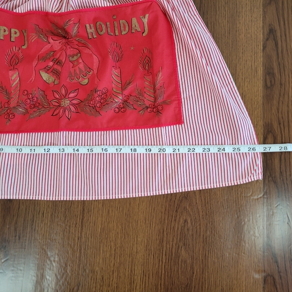 Happy Holidays Vintage Half Apron - Picture 7 of 12